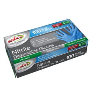 Sabco Small BLUE Disposable Gloves- Box of 100
