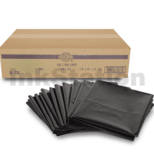 Heavy Duty 120L Black Bin Liners 110x45+45cm - 250 Bags